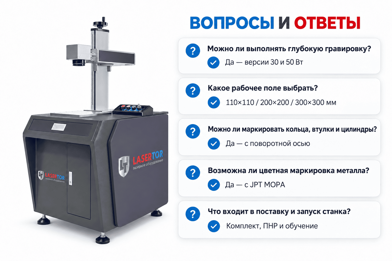 Управление лазерным маркером LASERTOR WP Cabin с ноутбука
